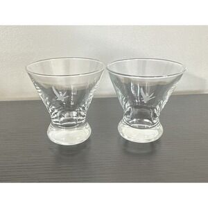 GREY GOOSE VODKA Stemless MARTINI Cocktail Glasses Special Edition Set of 2